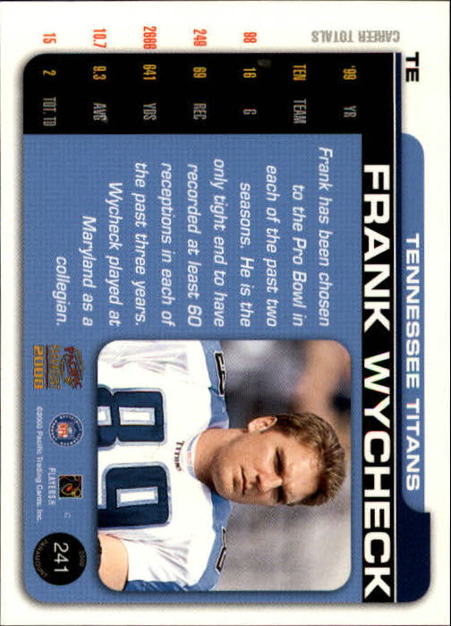 B3677- 2000 Paramount FB Card #s 1-250 +Rookies -You Pick- 15+ FREE US SHIP - Picture 457 of 473