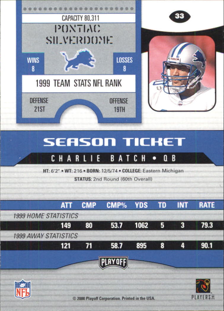 2000 Playoff Contenders Football (Pick Card From List) C154 04-25 - Picture 59 of 177