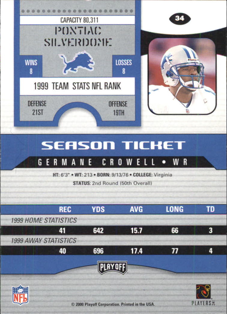 2000 Playoff Contenders Football (Pick Card From List) C154 04-25 - Picture 61 of 177