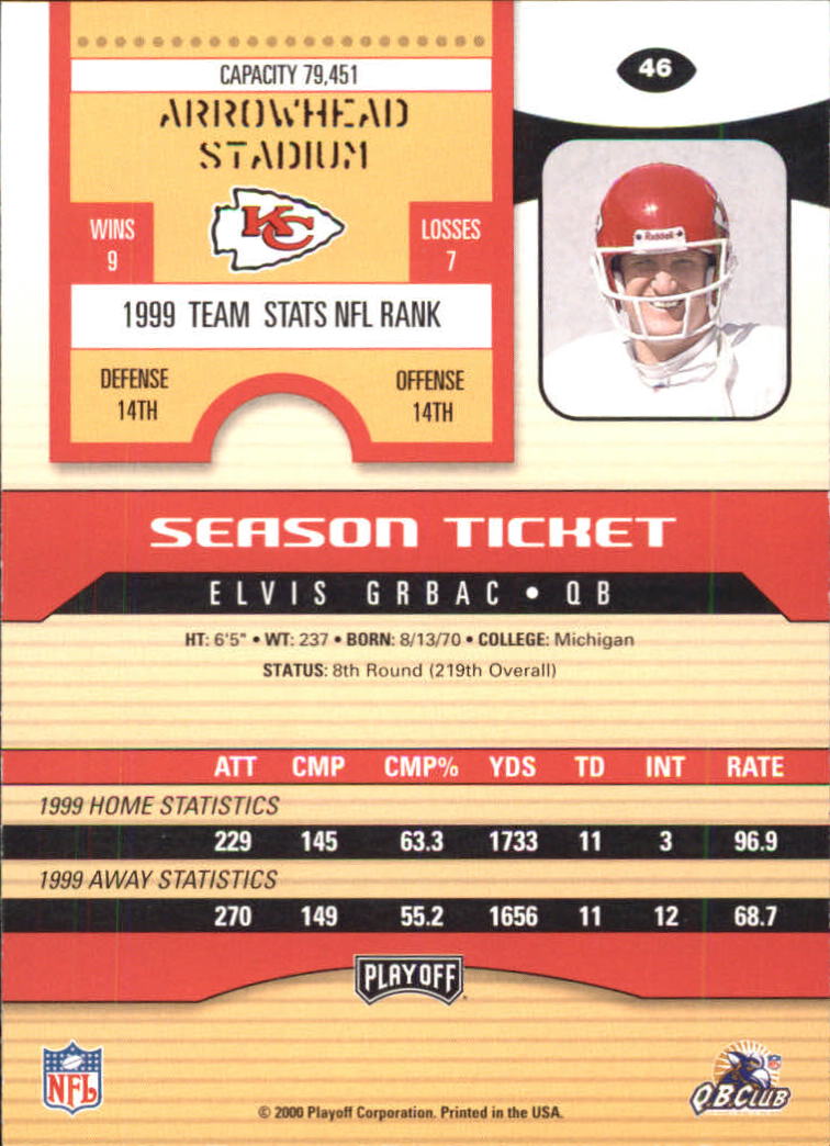 2000 Playoff Contenders Football (Pick Card From List) C154 04-25 - Picture 81 of 177
