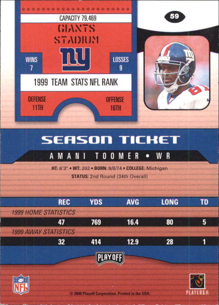2000 Playoff Contenders Football (Pick Card From List) C154 04-25 - Picture 107 of 177
