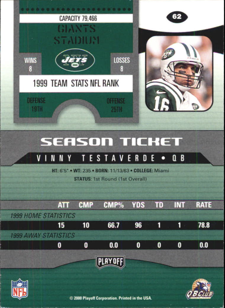 2000 Playoff Contenders Football (Pick Card From List) C154 04-25 - Picture 111 of 177