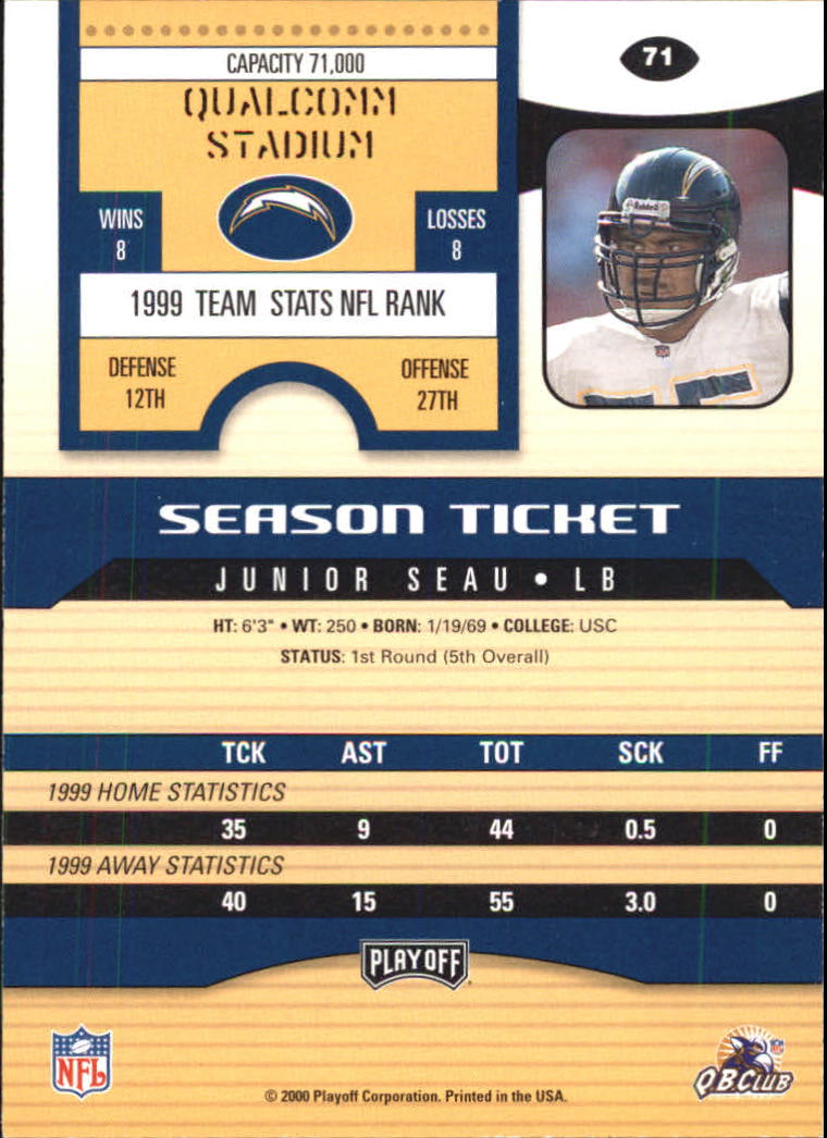 2000 Playoff Contenders Football (Pick Card From List) C154 04-25 - Picture 127 of 177