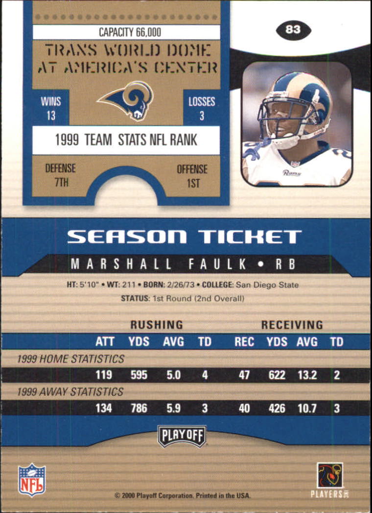 2000 Playoff Contenders Football (Pick Card From List) C154 04-25 - Picture 147 of 177