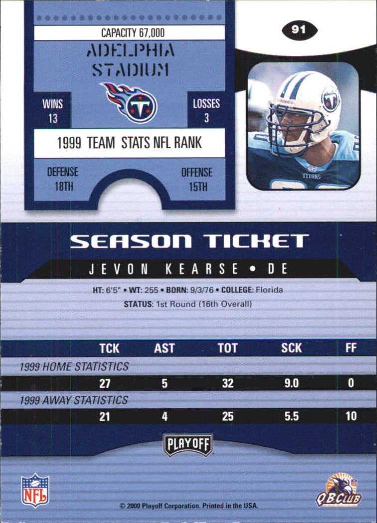 2000 Playoff Contenders Football (Pick Card From List) C154 04-25 - Picture 161 of 177