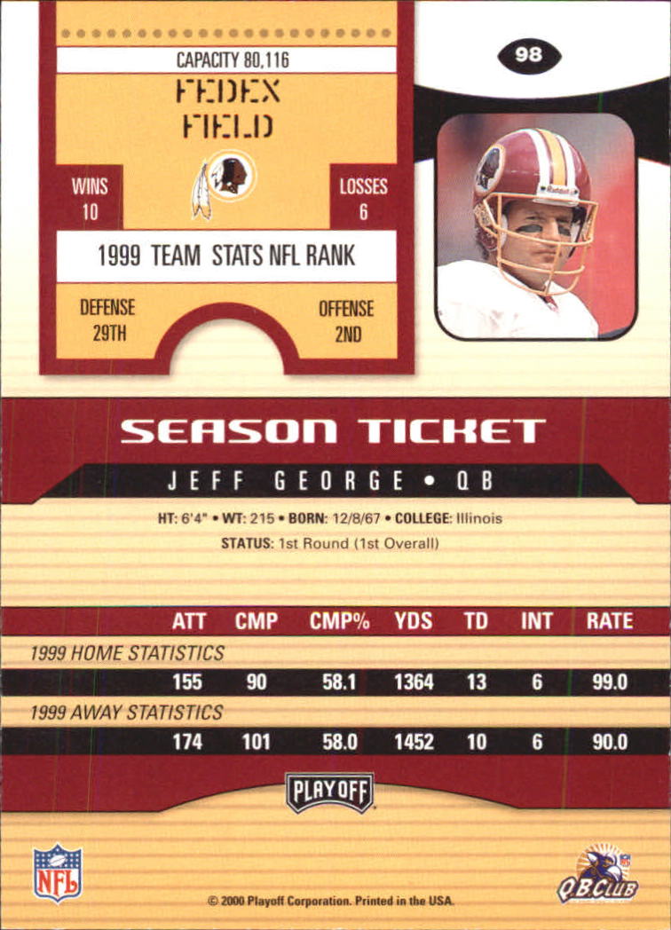 2000 Playoff Contenders Football (Pick Card From List) C154 04-25 - Picture 175 of 177
