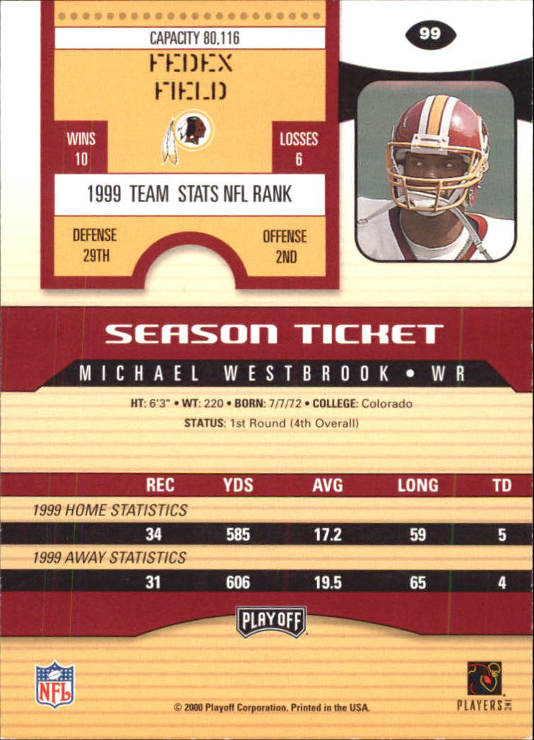 2000 Playoff Contenders Football (Pick Card From List) C154 04-25 - Picture 177 of 177