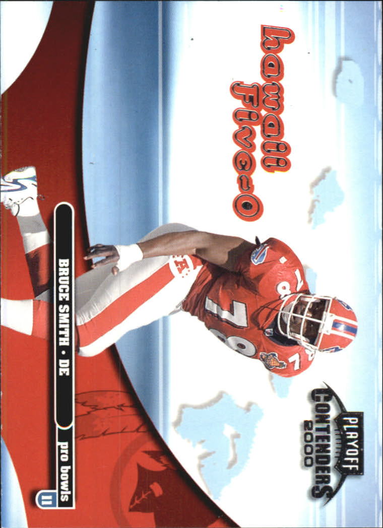 2000 Playoff Contenders Hawaii 5-0 #49 Bruce Smith