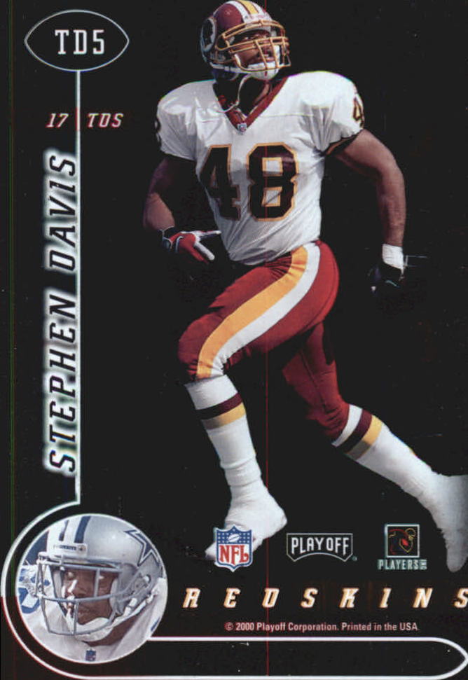 2000 Playoff Contenders Touchdown Tandems #TD5 E.Smith/S.Davis back image
