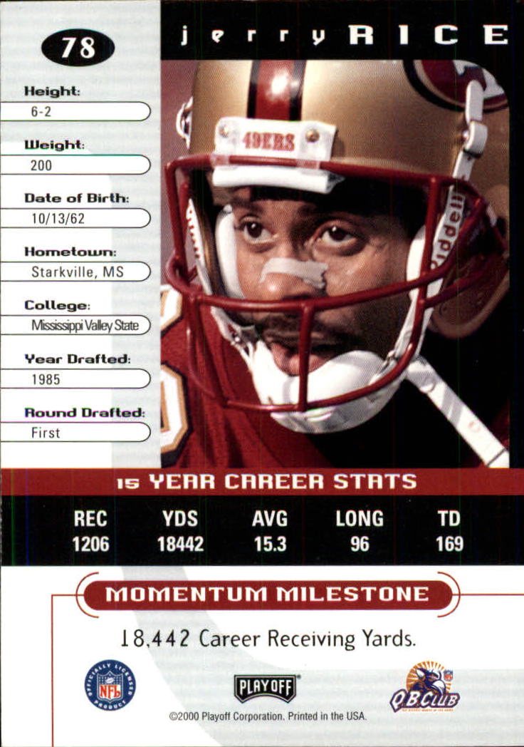 Jerry Rice cards (2000-2022) 49ers Raiders - You Choose - Bild 26 von 227