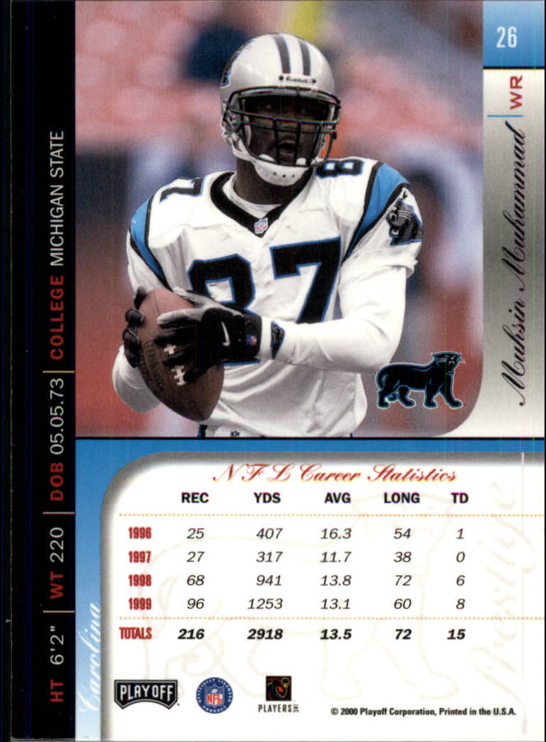 2000 Playoff Prestige Football "Main Set" Cards - Bild 27 von 223