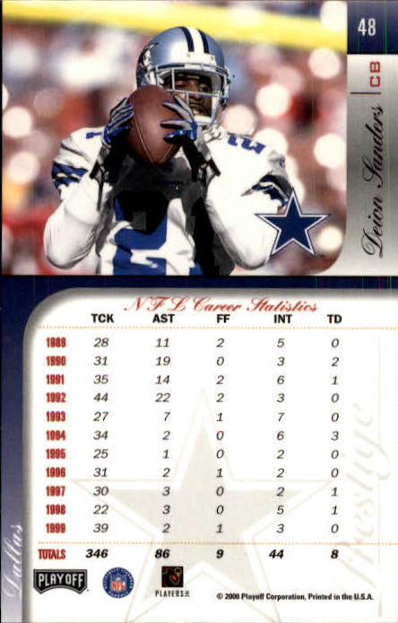 2000 Playoff Prestige Football "Main Set" Cards - Bild 55 von 223