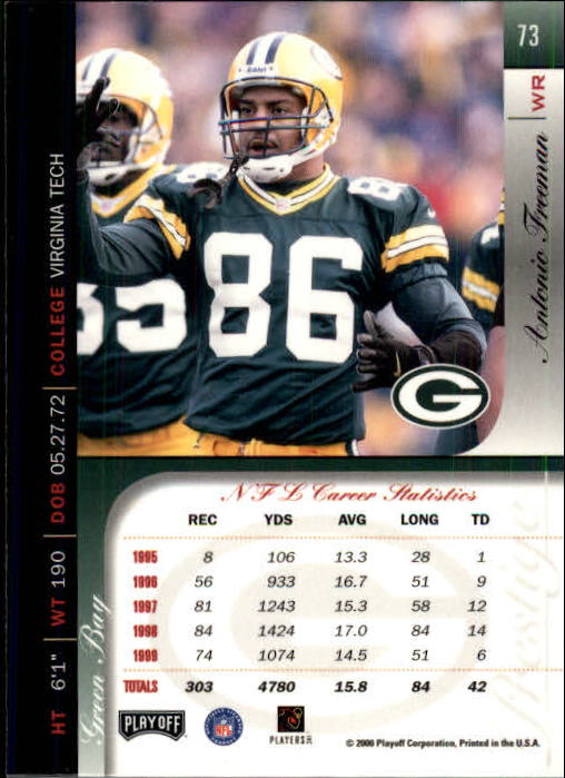 2000 Playoff Prestige Football "Main Set" Cards - Bild 77 von 223