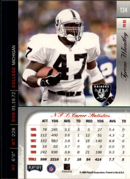 2000 Playoff Prestige Football "Main Set" Cards - Bild 139 von 223