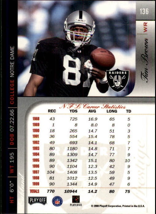 2000 Playoff Prestige Football "Main Set" Cards - Bild 141 von 223