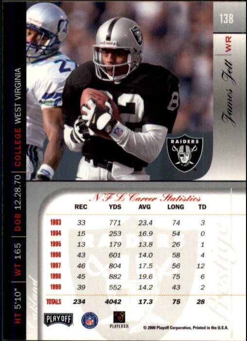 2000 Playoff Prestige Football "Main Set" Cards - Bild 145 von 223