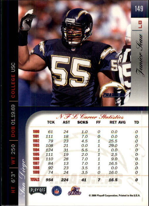 2000 Playoff Prestige Football "Main Set" Cards - Bild 155 von 223