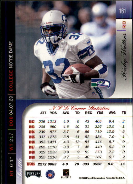 2000 Playoff Prestige Football "Main Set" Cards - Bild 169 von 223