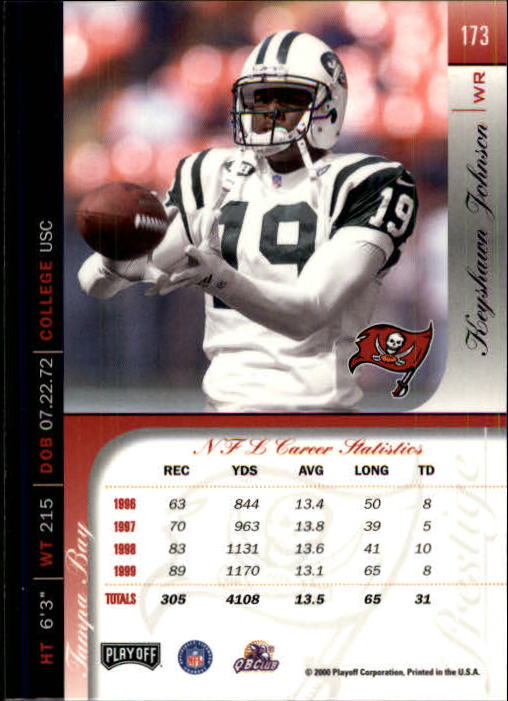 2000 Playoff Prestige Football "Main Set" Cards - Bild 181 von 223