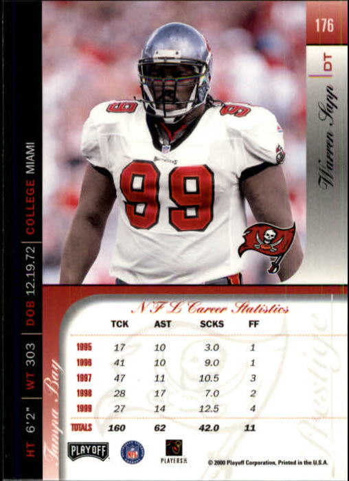 2000 Playoff Prestige Football "Main Set" Cards - Bild 185 von 223