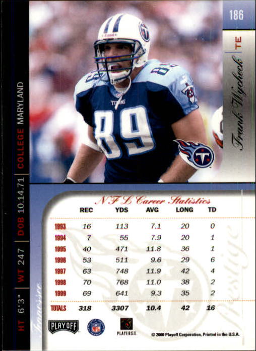 2000 Playoff Prestige Football "Main Set" Cards - Bild 195 von 223