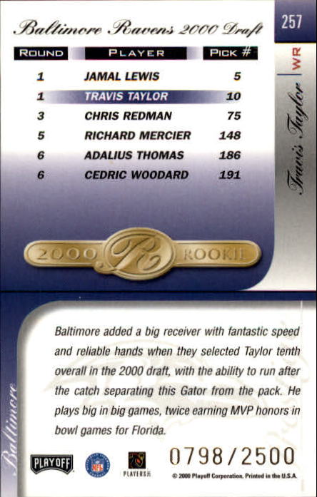 2000 Playoff Prestige Football "Main Set" Cards - Bild 213 von 223