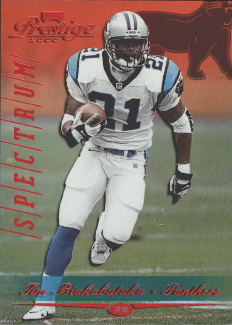 2000 Playoff Prestige Spectrum Red #28 Tim Biakabutuka /100