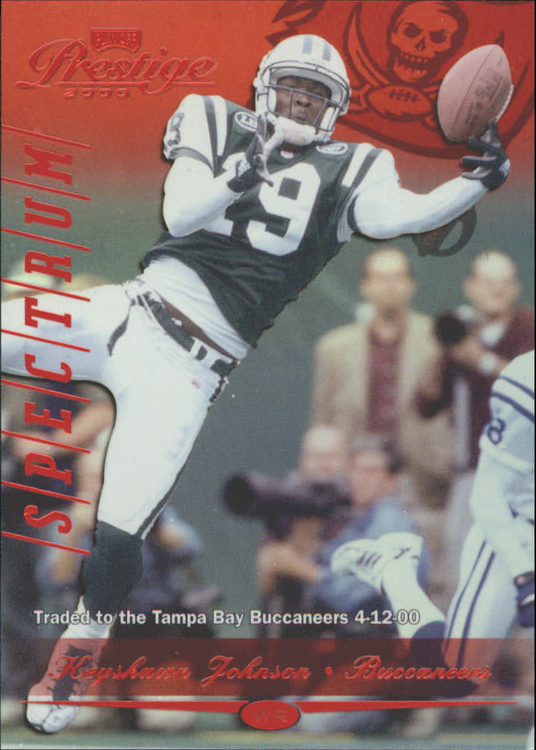 2000 Playoff Prestige Spectrum Red #173 Keyshawn Johnson #'d to 100