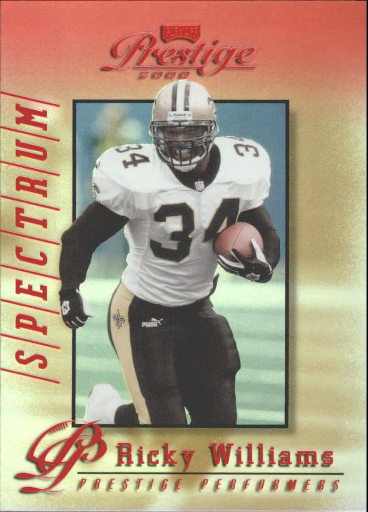 2000 Playoff Prestige Spectrum Red #231 Ricky Williams PP #'d to 100
