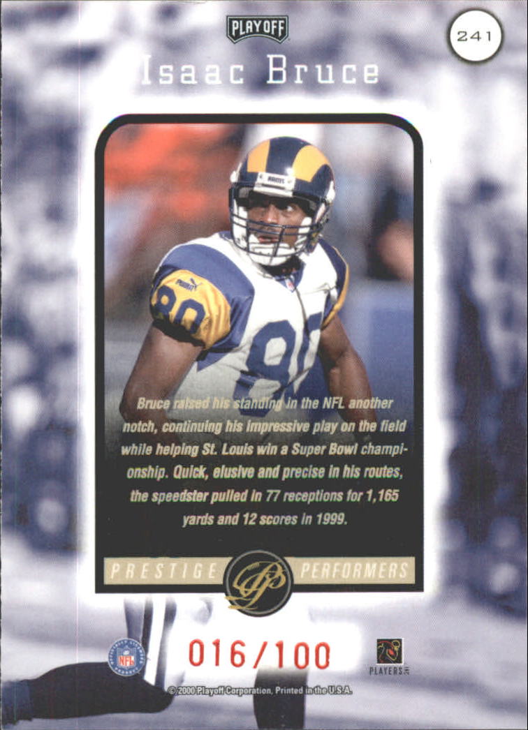 2000 Playoff Prestige Spectrum Red #241  Isaac Bruce PP