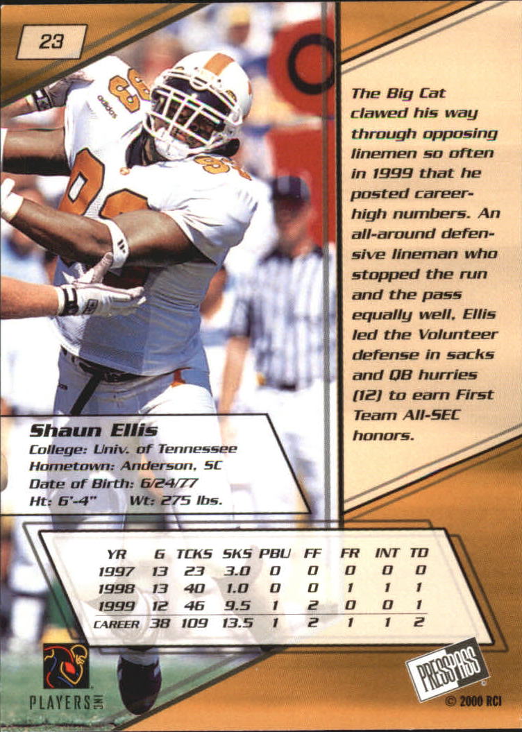A7327- 2000 Press Pass Football #s 1-45 +Inserts -You Pick- 15+ FREE US SHIP - Picture 205 of 285