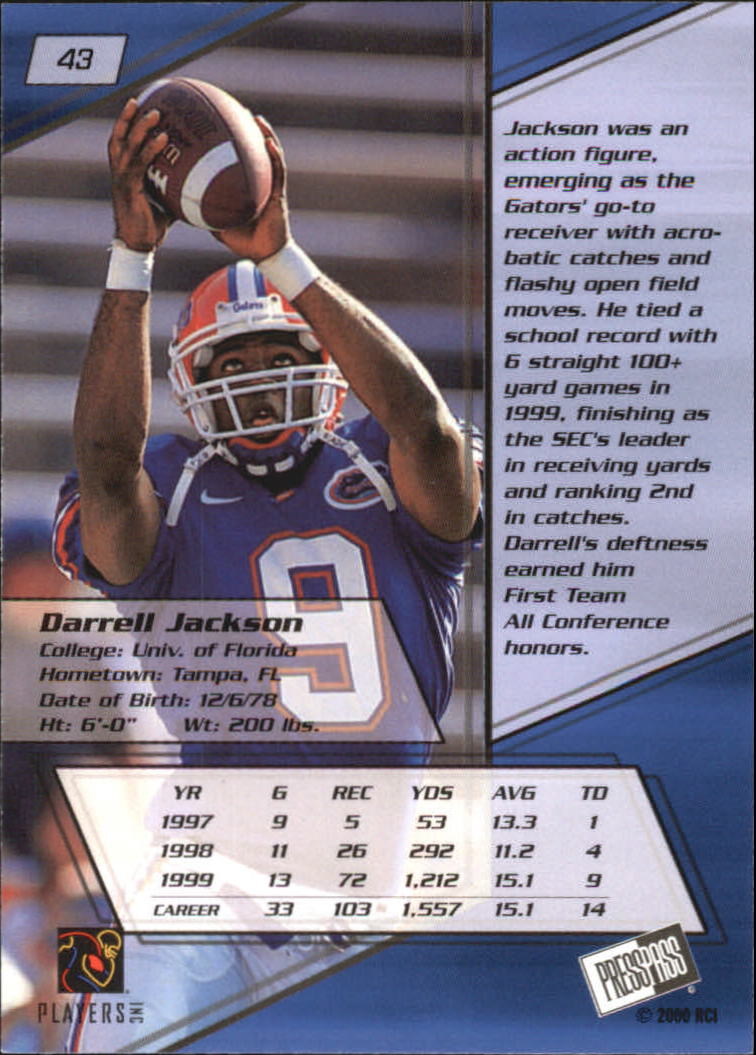 A7327- 2000 Press Pass Football #s 1-45 +Inserts -You Pick- 15+ FREE US SHIP - Picture 241 of 285