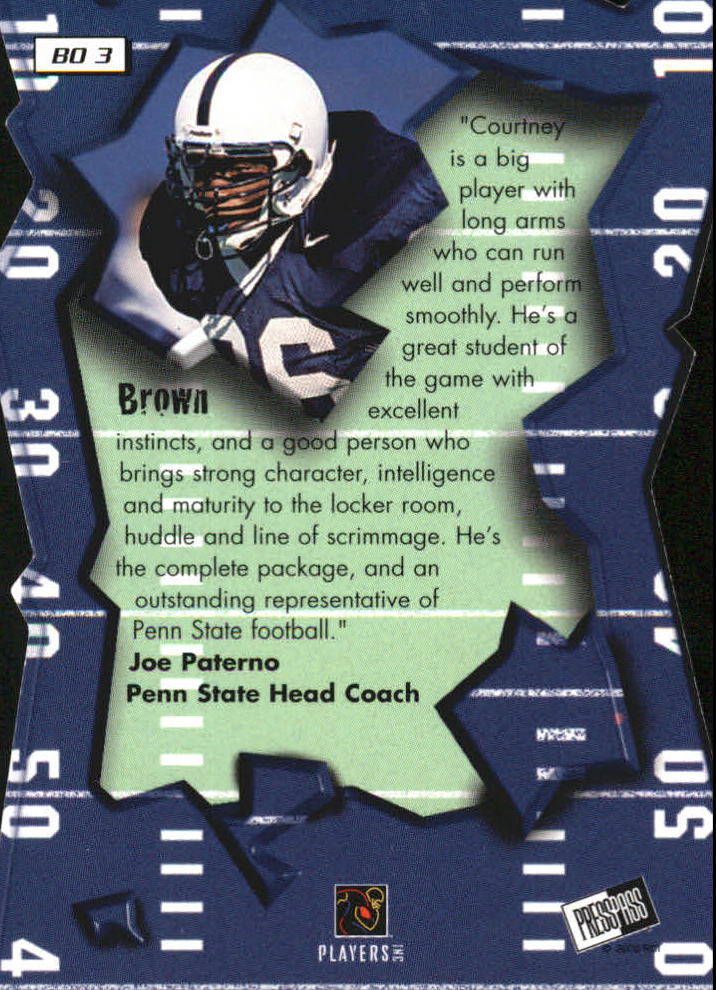 2000 Press Pass Breakout #BO3 Courtney Brown back image