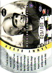 2000 Quantum Leaf All-Millennium Team Autographs #SB Sammy Baugh back image