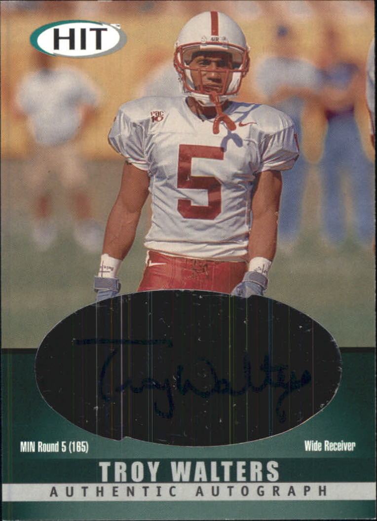 2000 SAGE HIT Autographs Emerald #30 Troy Walters