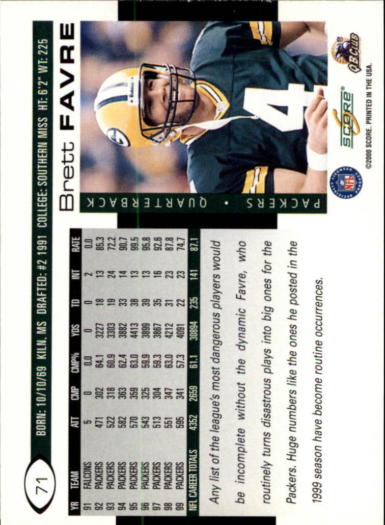 Brett Favre cards (1991-2001) Packers - You Choose - Picture 306 of 372