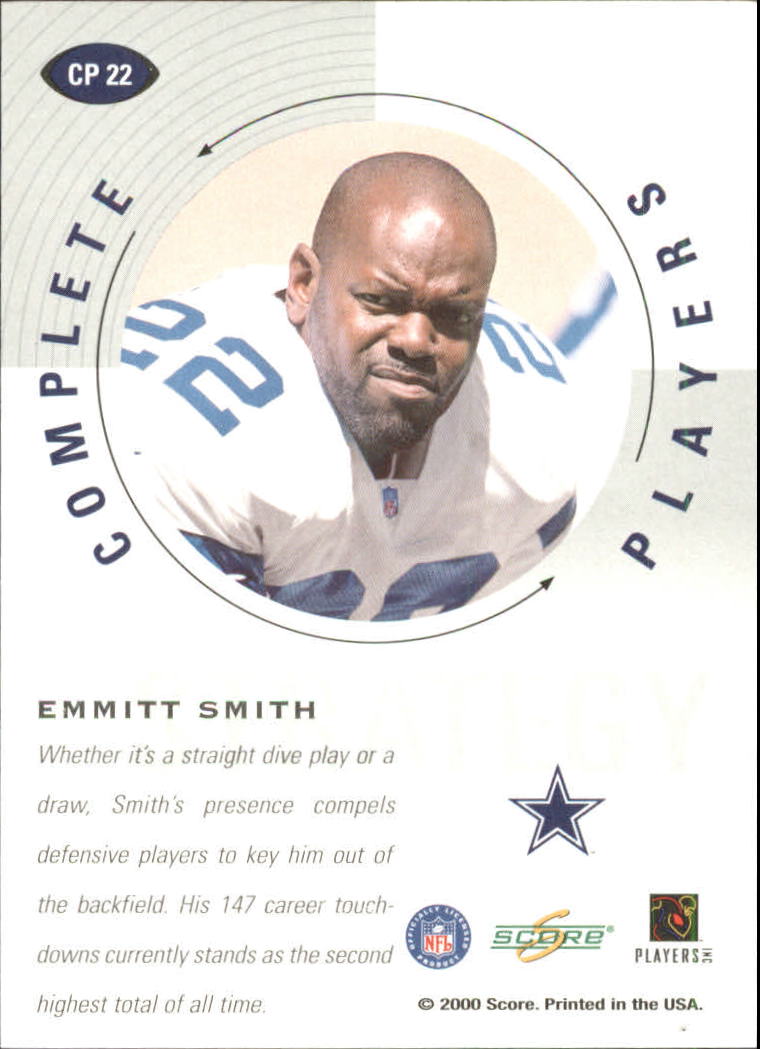 2000 Score Complete Players #CP22 Emmitt Smith back image