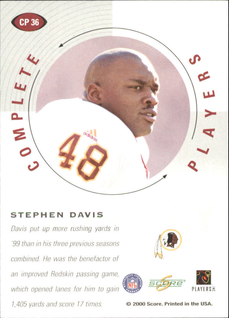 2000 Score Complete Players #CP36 Stephen Davis back image