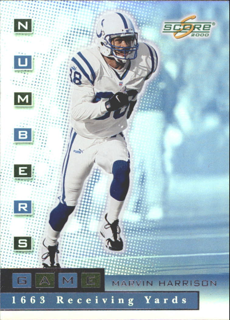 2000 Score Numbers Game Silver #NG7 Marvin Harrison/1663