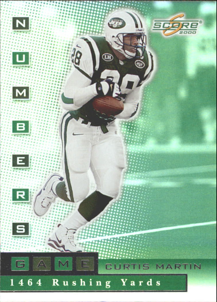 2000 Score Numbers Game Silver #NG14 Curtis Martin/1464