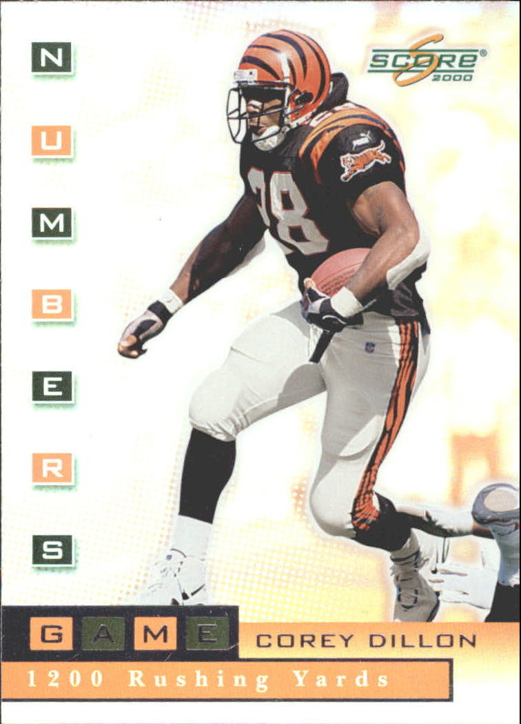 2000 Score Numbers Game Silver #NG23 Corey Dillon/1200