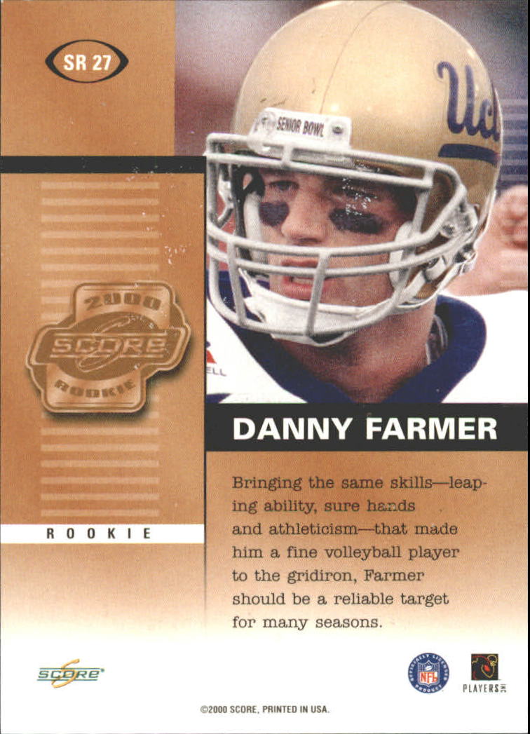 2000 Score Rookie Preview Autographs #SR27 Danny Farmer back image