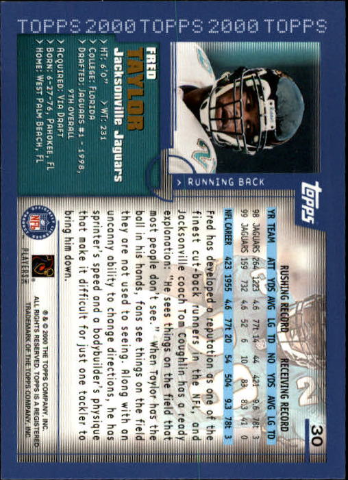 A8830- 2000 Topps Sammlung Fb Karte #S 1-250 -du Pick- 15 + Gratis US Schiff - Bild 53 von 465