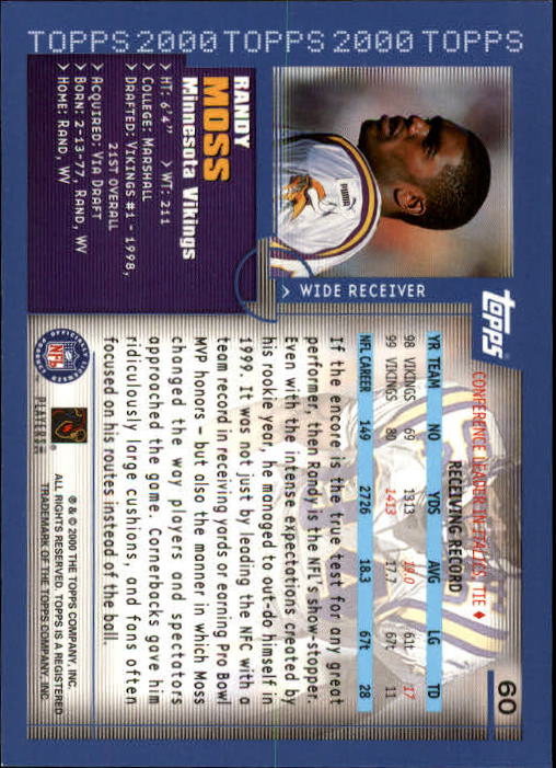 A8830- 2000 Topps Sammlung Fb Karte #S 1-250 -du Pick- 15 + Gratis US Schiff - Bild 107 von 465