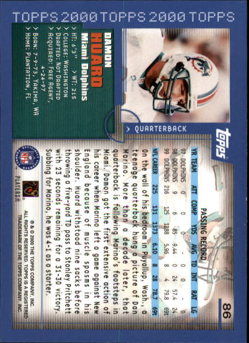 A8830- 2000 Topps Sammlung Fb Karte #S 1-250 -du Pick- 15 + Gratis US Schiff - Bild 157 von 465