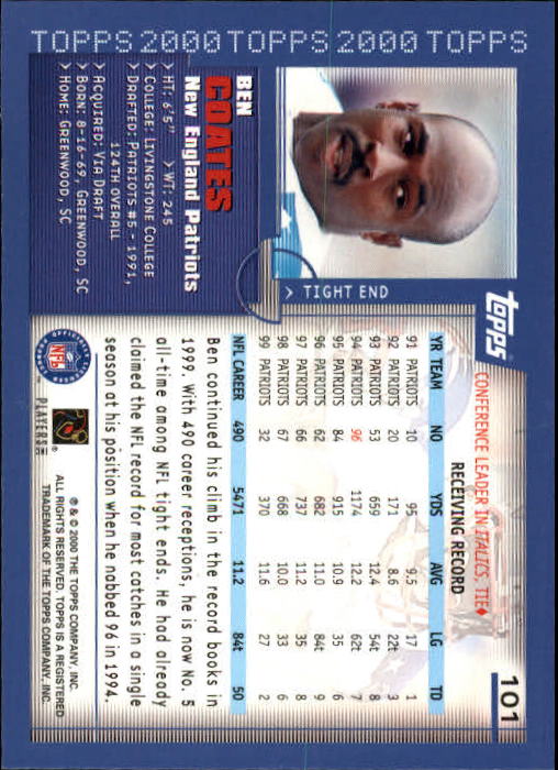 A8830- 2000 Topps Sammlung Fb Karte #S 1-250 -du Pick- 15 + Gratis US Schiff - Bild 185 von 465
