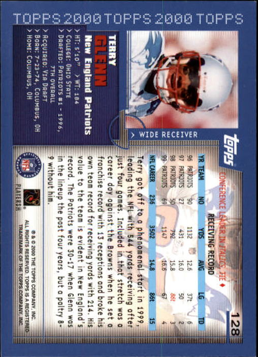 A8830- 2000 Topps Sammlung Fb Karte #S 1-250 -du Pick- 15 + Gratis US Schiff - Bild 235 von 465