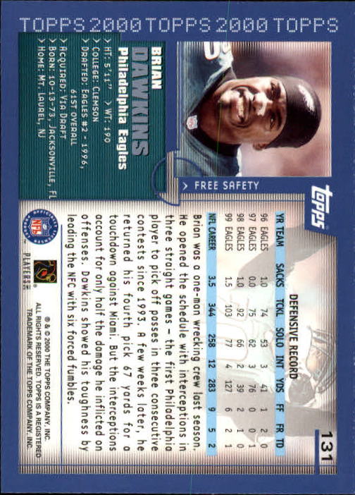 A8830- 2000 Topps Sammlung Fb Karte #S 1-250 -du Pick- 15 + Gratis US Schiff - Bild 241 von 465