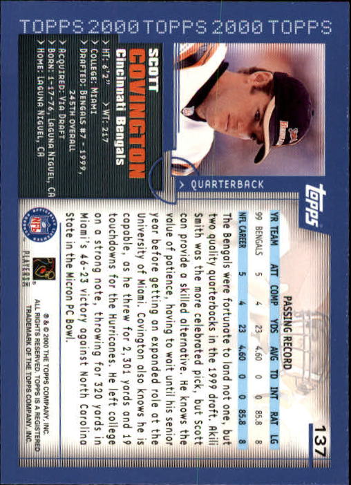 A8830- 2000 Topps Sammlung Fb Karte #S 1-250 -du Pick- 15 + Gratis US Schiff - Bild 251 von 465
