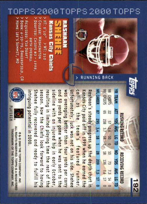 A8830- 2000 Topps Sammlung Fb Karte #S 1-250 -du Pick- 15 + Gratis US Schiff - Bild 355 von 465